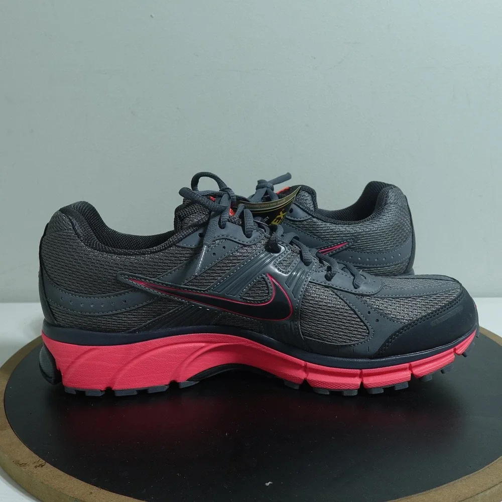 Nike Air Pegasus 27 GTX Women‎ US 12 Trail Running Shoes Waterproof Gray Red NEW